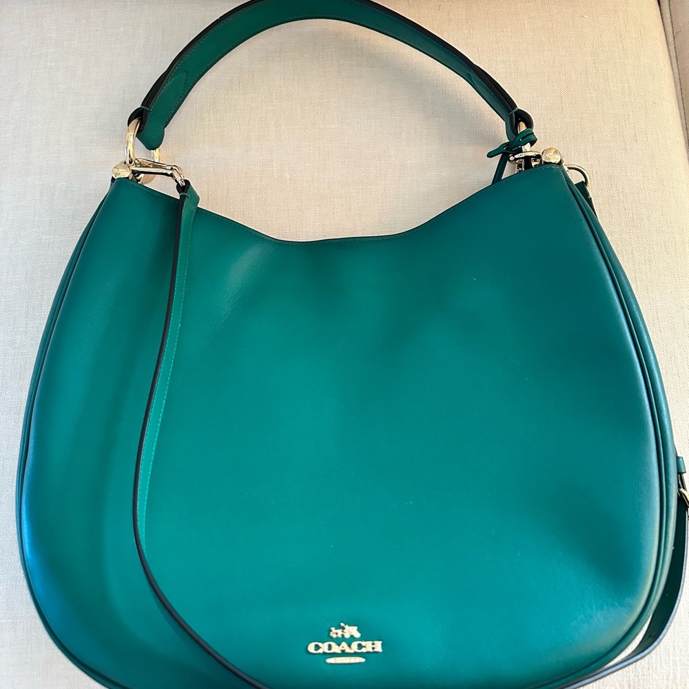 Coach Teal Leather Women's Bag